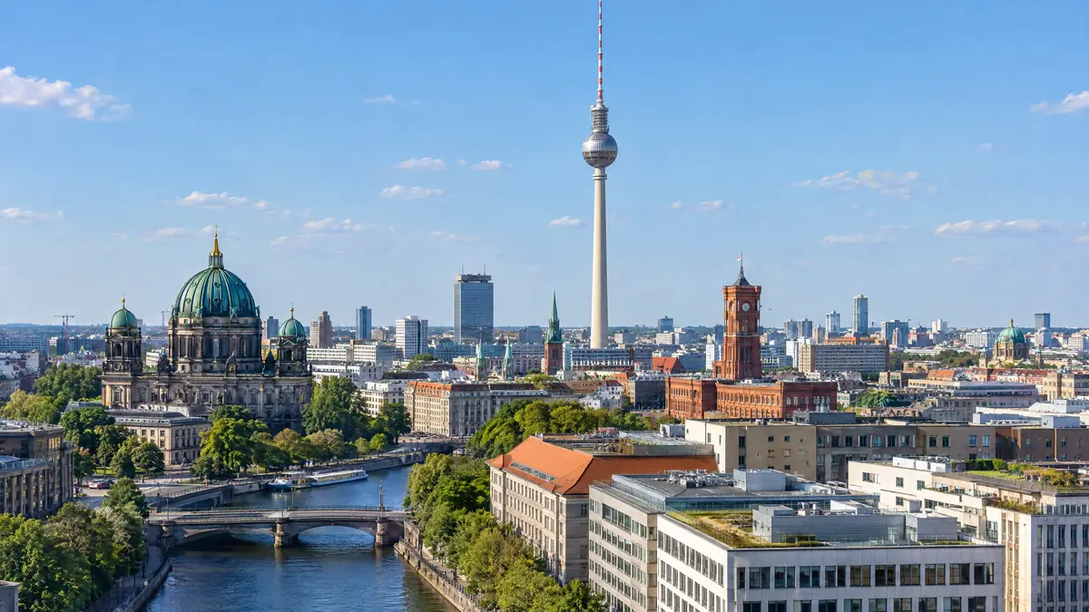 The Berlin skyline with the television tower